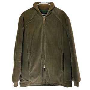 Vintage 70’s Towncraft Olive Green Corduroy Sherpa and Quilter Lined Work Jacket